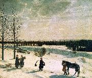 Nikifor Krylov Russian Winter USA oil painting reproduction